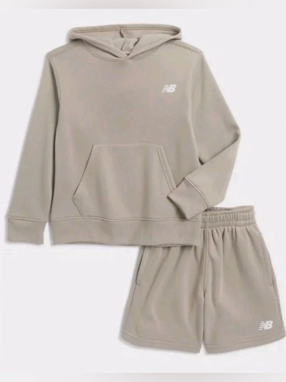 New Balance Kids' Fleece Hoodie and Sweatshorts set